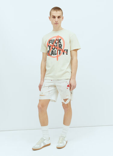 Gallery Dept. Fuck Your Reality T-Shirt Beige gdp0153023