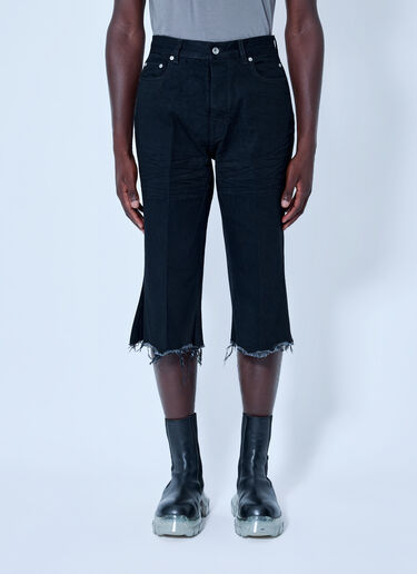 LN-CC® - Rick Owens: Bolan Cutoffs Jeans - Black Rick Owens Bolan Cutoffs Jeans Black ric0166012