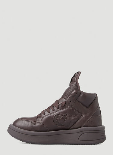 Rick Owens x Converse Turbowpn High Top Sneakers Burgundy rco0347003