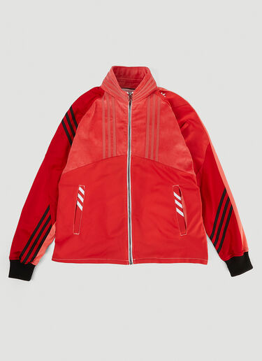 DRx FARMAxY FOR LN-CC x adidas Upcycled Zip-Front Sweatshirt Red drx0345018