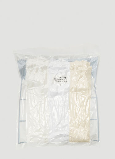 Maison Margiela Pack Of Three Crewneck T-shirts White mla0141013