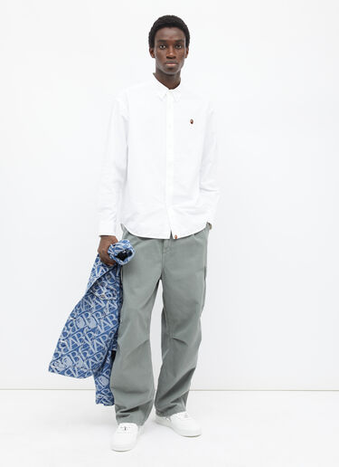 Ape Head One Point Oxford Shirt A BATHING APE® Ape Head One Point Oxford Shirt White aba0154024