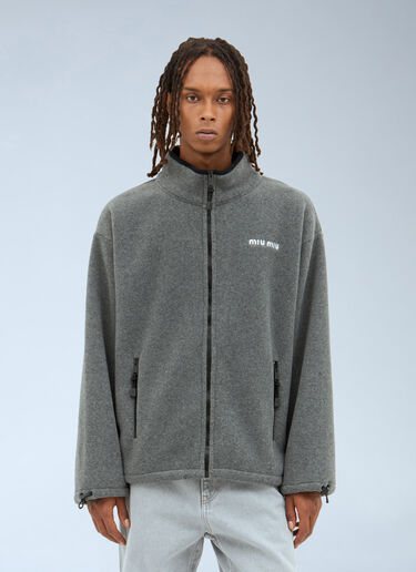LN-CC® - Miu Miu: Fleece Sweatshirt - Grey Miu Miu Fleece Sweatshirt Grey miu0158003