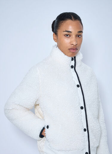LN-CC® - Moncler: Diamond-Quilted Padded Cardigan - White Moncler Diamond-Quilted Padded Cardigan White mon0265101