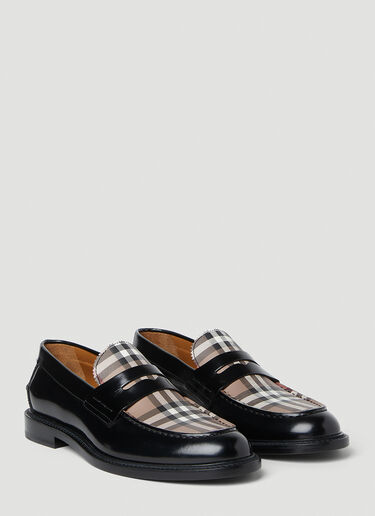 Burberry Croftwood Check Loafers Black bur0153032