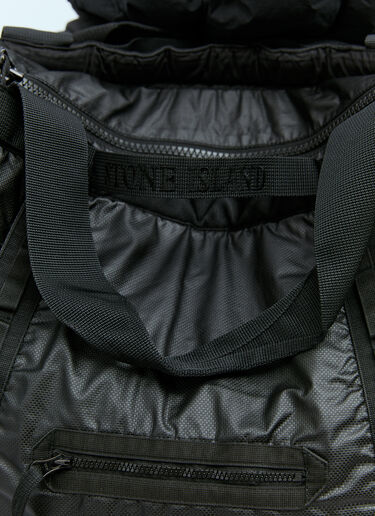 Stone Island Three Way Canvas Backpack Black sto0154097