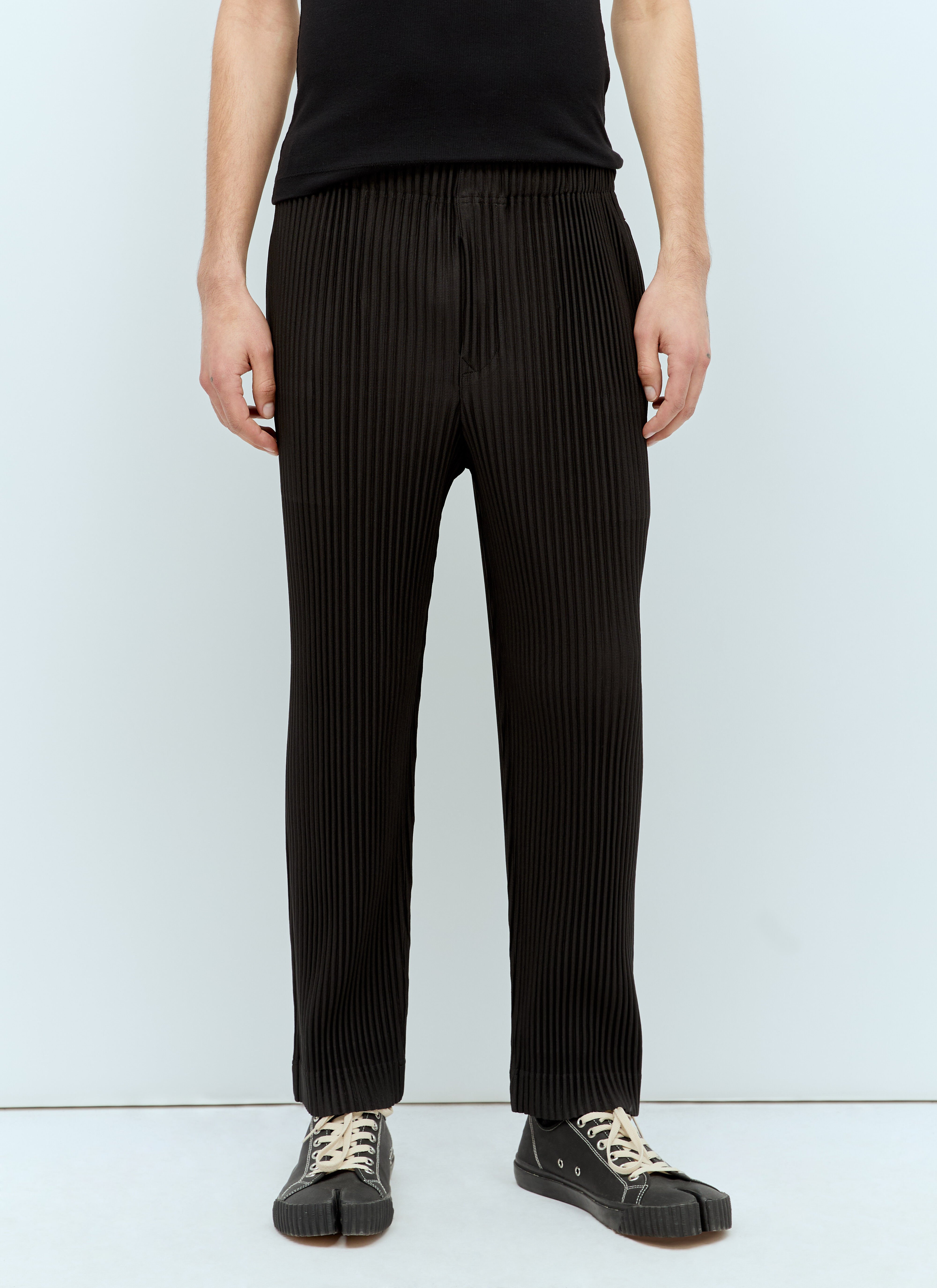Homme Plissé Issey Miyake Monthly Colors: January Pleated Pants Black hmp0156015