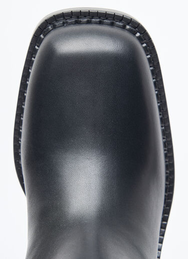 Prada Leather Knee-High Boots Black pra0258060