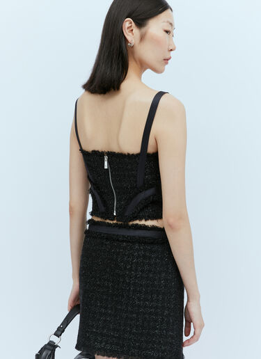 Tweed Bustier Top Versace Tweed Bustier Top Black vrs0253011