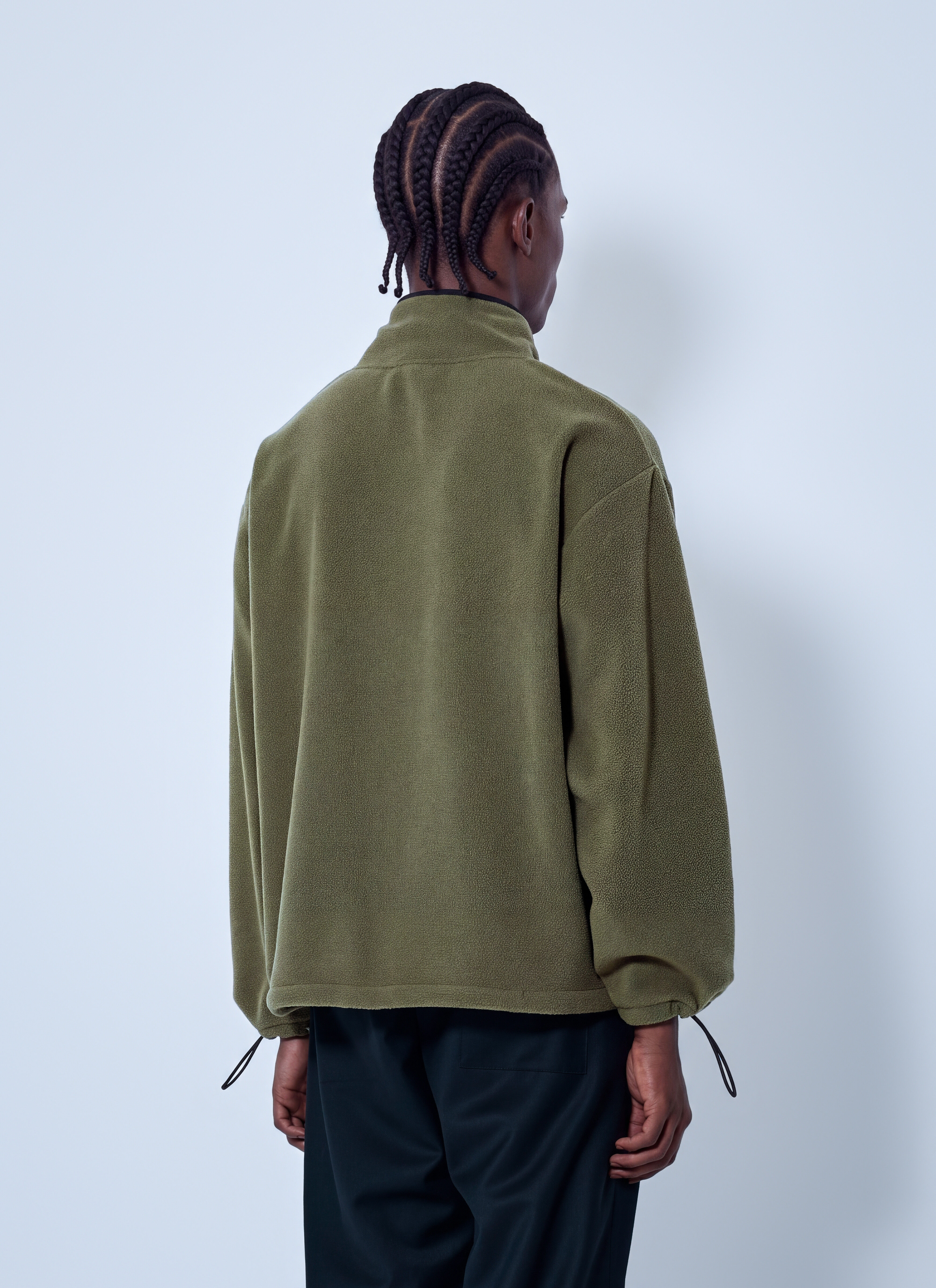 Miu Miu Men's' Fleece Zipper Jacket in Olive | LN-CC®
