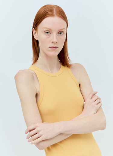 TOTEME Fluid Jersey Tank Top Yellow tot0256020