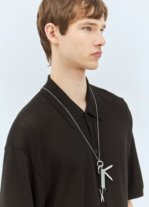 Lemaire Mini Swiss Knife Necklace Black lem0160013