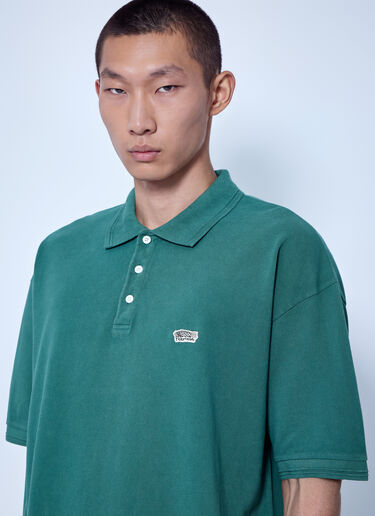 Visvim Mondo Weller S/S DMGD Polo Shirt Green vis0166010