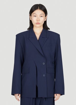 Ottolinger Signature Split Double-Breasted Blazer Navy ott0253002