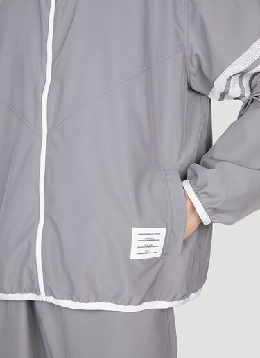 Thom Browne Packable Zip Up Jacket Dark Grey thb0151036