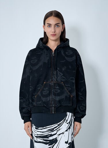 Marilyn Denim Hooded Jacket VAQUERA Marilyn Denim Hooded Jacket Black vaq0262003