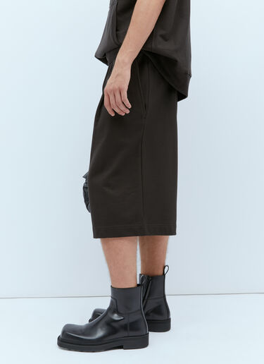 Dries Van Noten 저지 드로스트링 쇼츠 브라운 dvn0154023