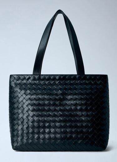 Bottega Veneta Small Intrecciato Zipped Tote Black bov0166007