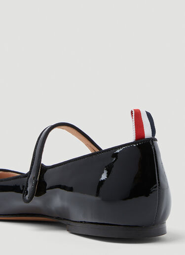 Pointed Thom John Ballerina Flats Thom Browne Pointed Thom John Ballerina Flats Black thb0253025