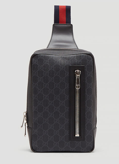 Gucci GG Supreme Web Belt Cross Body Bag Grey guc0152285