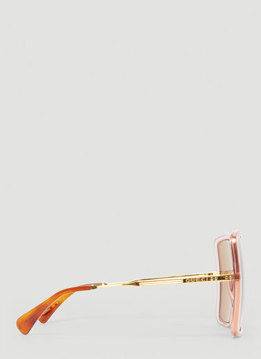 Gucci Oversized Square Frame Sunglasses Pink guc0243192
