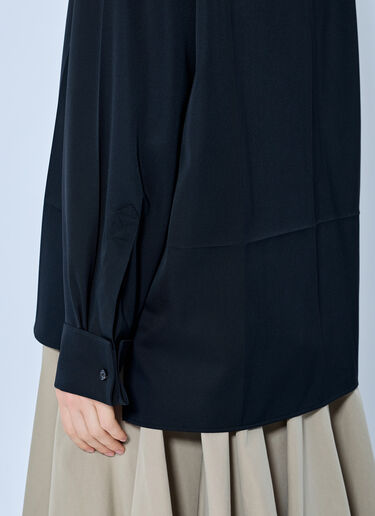LN-CC® - Bottega Veneta: Light Wool Twill Shirt - Black Bottega Veneta Light Wool Twill Shirt Black bov0265066