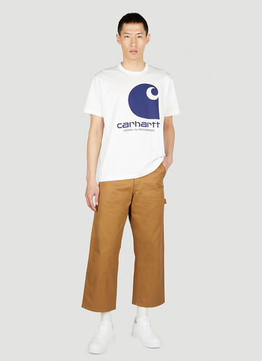 Junya Watanabe x Carhartt 徽标印花 T 恤 白色 jwc0152005