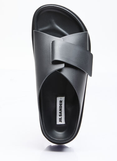 Jil Sander+ Leather Slides Black jsp0255016