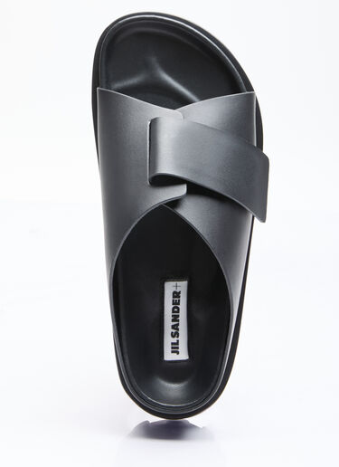 Leather Slides Jil Sander+ Leather Slides Black jsp0255016