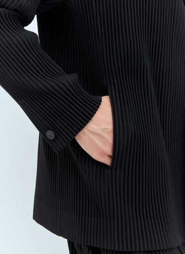 Homme Plissé Issey Miyake 单排扣褶裥休闲外套 黑色 hmp0157020