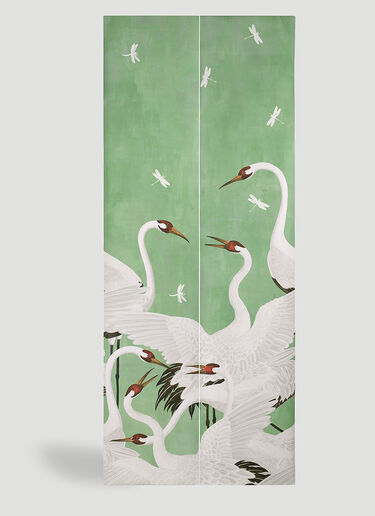 Gucci Heron Print Wallpaper Green wps0644019