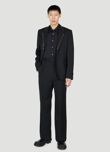 Alexander McQueen Eyelet Blazer Black amq0151020