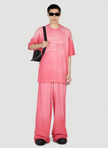 VETEMENTS Slogan T-Shirt Pink vet0351001