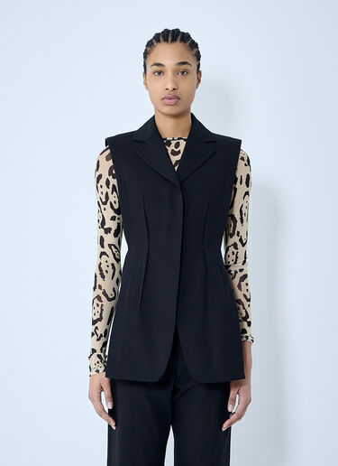 Sportmax Oca Tailored Vest Black spx0260005