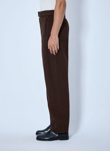 LN-CC® - Lemaire: Twisted Belted Pants - Brown Lemaire Twisted Belted Pants Brown lem0366002
