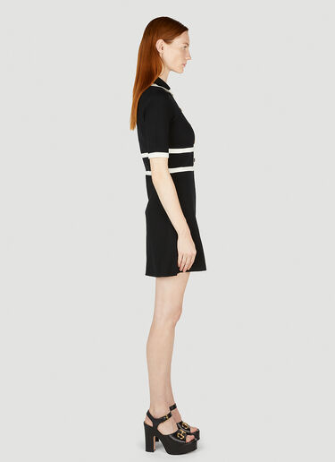 Gucci Contrast Trim Mini Dress Black guc0251210
