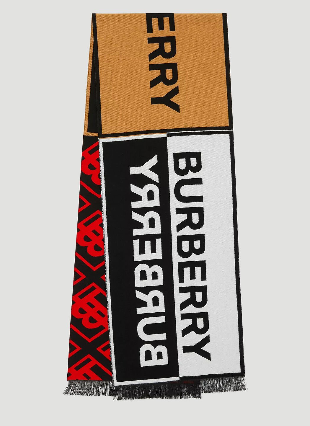 Burberry contrast logo scarf shop