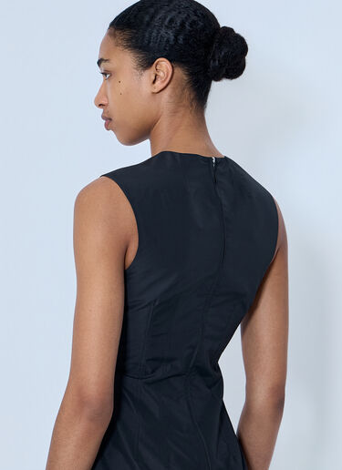 Jil Sander Sleeveless Structured Midi Dress Black jil0264031