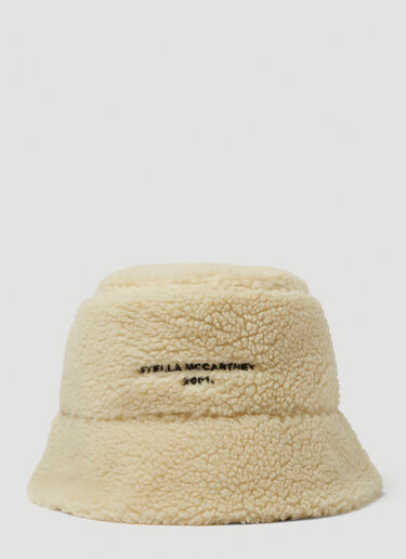 Stella McCartney Faux Fur Bucket Hat Cream stm0249040