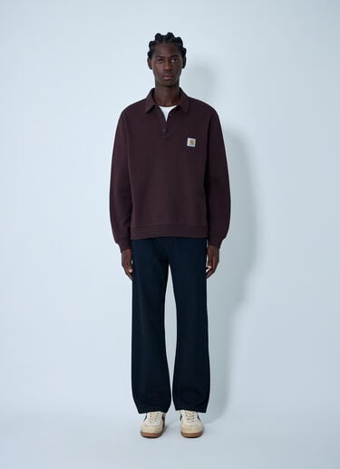 Logo Motif Polo Sweatshirt Carhartt WIP Logo Motif Polo Sweatshirt Brown wip0162015