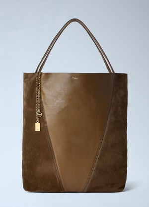 Chloé Spin Tote Bag Brown chl0263092