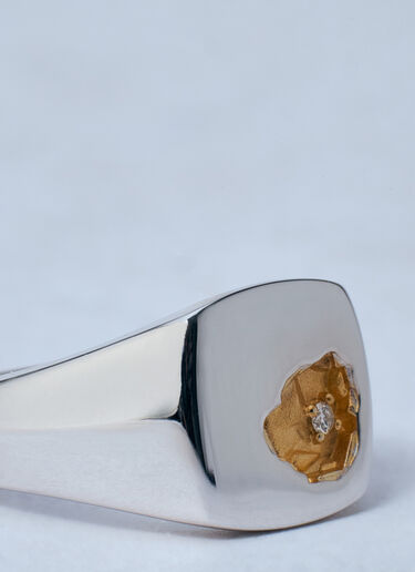 Small Mined Ring Diamond Tom Wood Small Mined Ring Diamond Gold tmw0359014