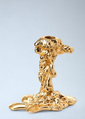 POLSPOTTEN Sculptural Metal Candle Holder Gold wps0692213