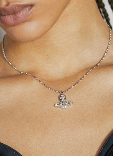Vivienne Westwood Carmela Bas Relief Pendant Necklace Silver vvw0254049