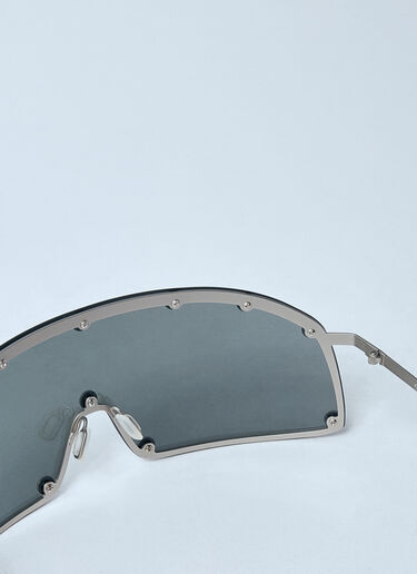 Rick Owens Performa Shielding Sunglasses Silver ric0359001