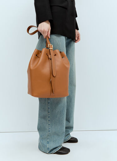 Leather Bucket Bag Miu Miu Leather Bucket Bag Brown miu0256055
