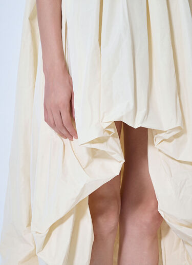 Jil Sander Strapless Draped Dress Beige jil0266020