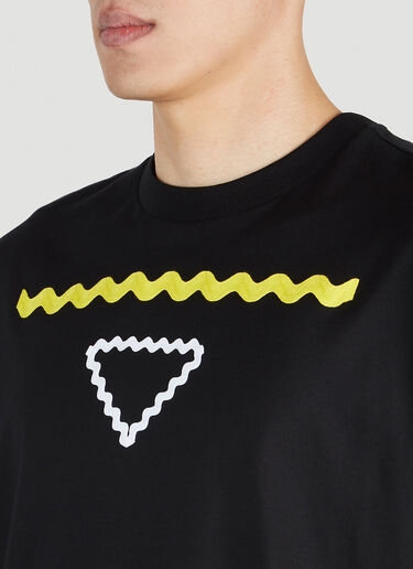 Graphic Print T-Shirt Prada Graphic Print T-Shirt Black pra0152006