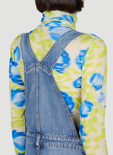 GANNI Washed Denim Overalls Blue gan0252017