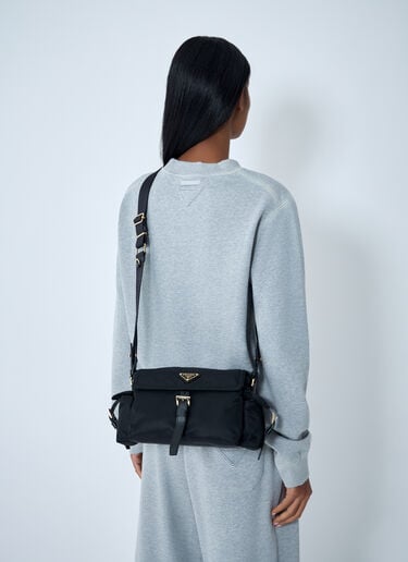 Medium Re-Nylon Explore Shoulder Bag Prada Medium Re-Nylon Explore Shoulder Bag Black pra0262014